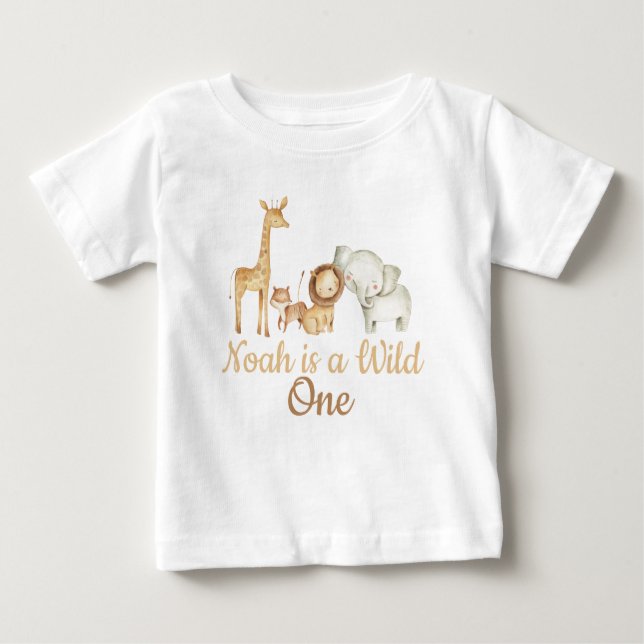 Playera De Bebé Wild One Safari T Shirt (Framsida)
