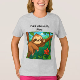 Playera de Oso perezoso costarricense. T Shirt