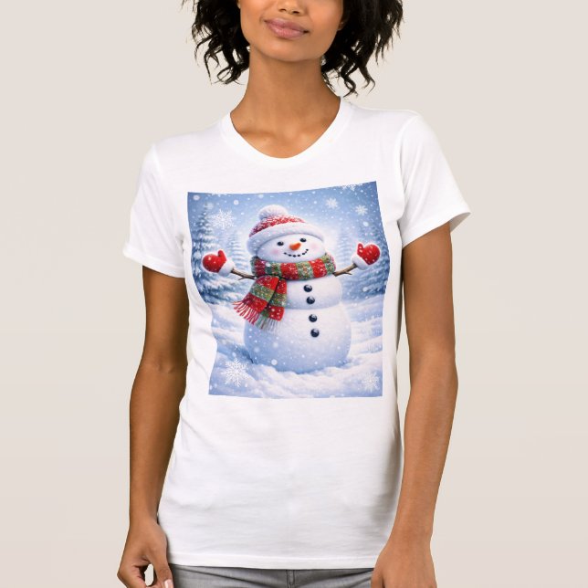 Playera de Punto Jersey con Diseño de Muñeco de Ni T Shirt (Framsida)