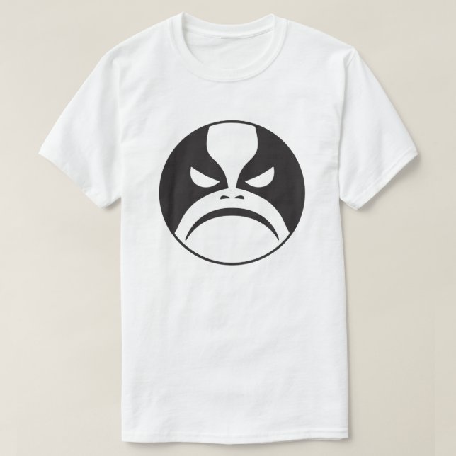 Playera Emoticón Metalizado negro de Moody T Shirt (Design framsida)