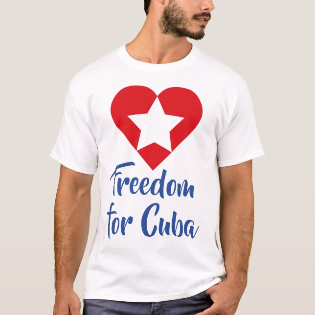 Playera Freedom for Cuba T Shirt (Framsida)