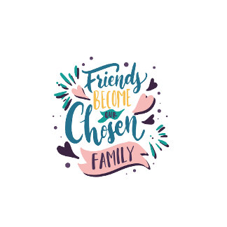 Playera Friends become our chosen family T Shirt