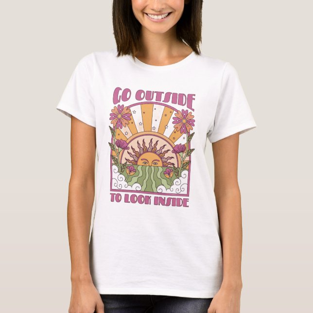 Playera ilustración del sol  t shirt (Framsida)