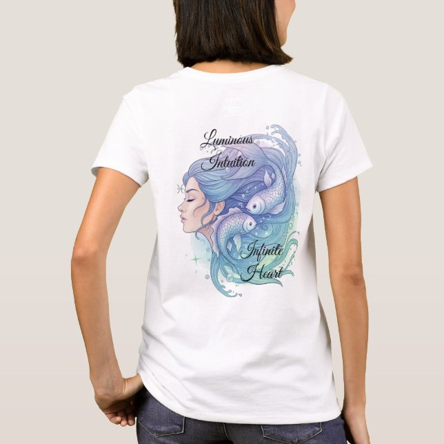 Playera Lady Piscis – Estilo místico y femenino T Shirt (Baksida)