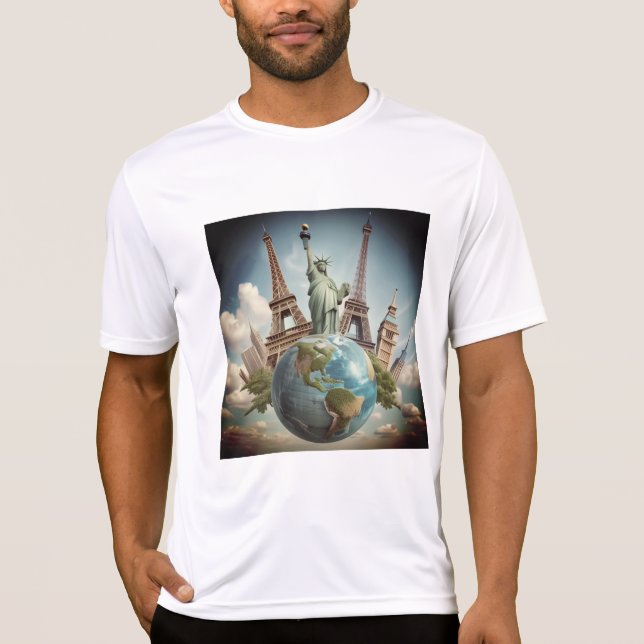 playera  ligera en blanco t shirt (Framsida)