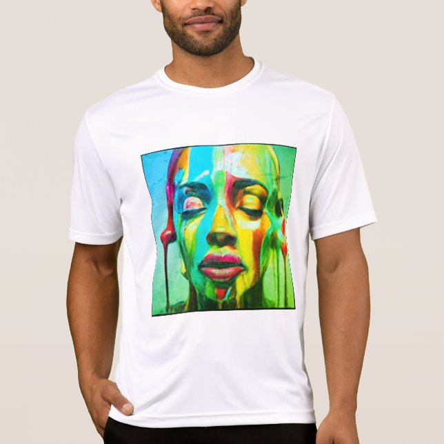 playera  ligera en blanco t shirt (Framsida)
