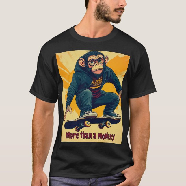 Playera monkey skater  t shirt (Framsida)
