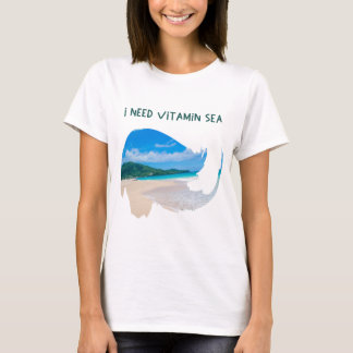 playera ola de agua y peces, fluye como el agua t shirt