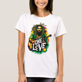 Playera One Love el Rey del Reggae T Shirt