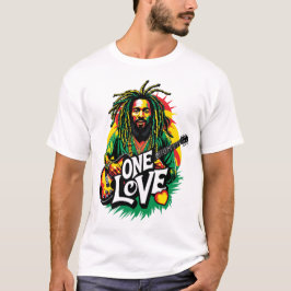 Playera One Love el Rey del Reggae T Shirt