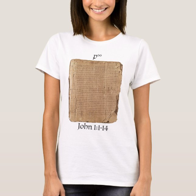 Playera P66 Jn 1:1-14 T Shirt (Framsida)