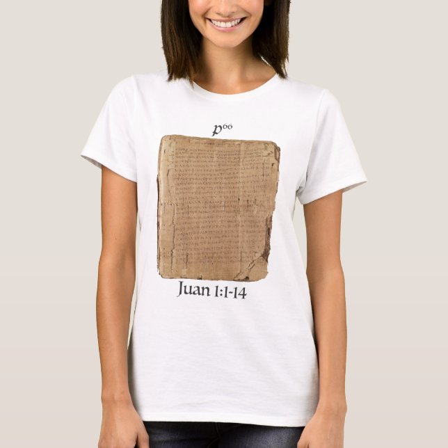 Playera P66 Jn 1:1-14 T Shirt (Framsida)