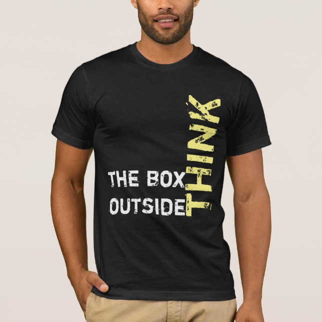 Playera piensa fuera de la caja t shirt (Framsida)