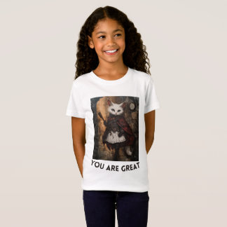 Playera punto de jersey para niña t shirt