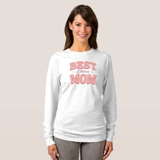 Playera, T-shirt Best Mom Personalized (Hel framsida)