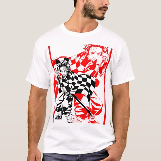 Playera - Tanjiro/kimetsu - Sublimanic T Shirt (Framsida)
