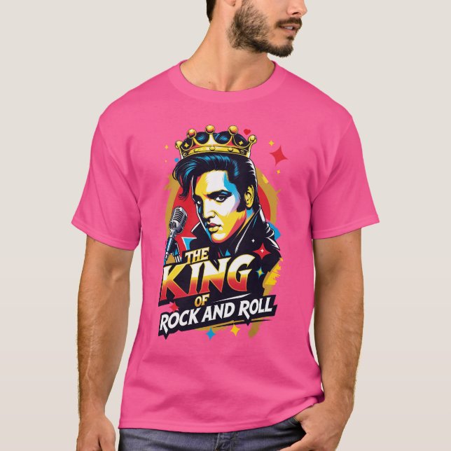 Playera  The King of Rock and Roll T Shirt (Framsida)