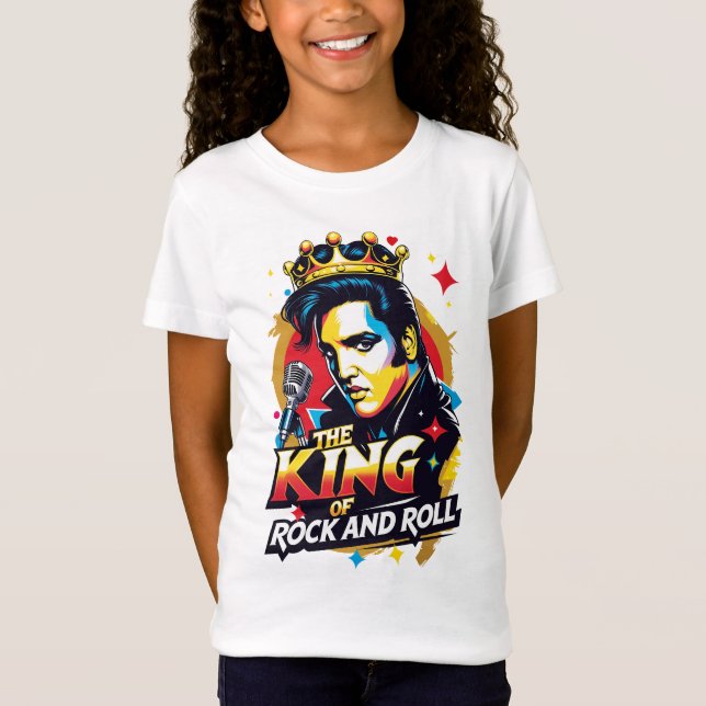 Playera  The King of Rock and Roll T Shirt (Framsida)