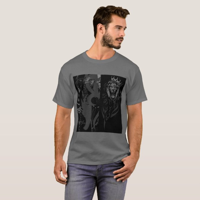 Playera Tshirt Black Lyon brabus music studio 19 4 T Shirt (Hel framsida)