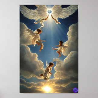 PLAYFUL ÄNGLAR POSTER