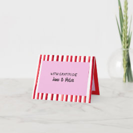 Playful & Bright Photo Wedding Thank You Card Tack Kort