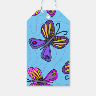 Playful Butterflies Presentetikett