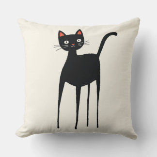 Playful Cat Decorative Cushion Kudde