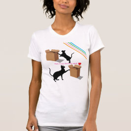 Playful Cats Finding Their Box T-Shirt