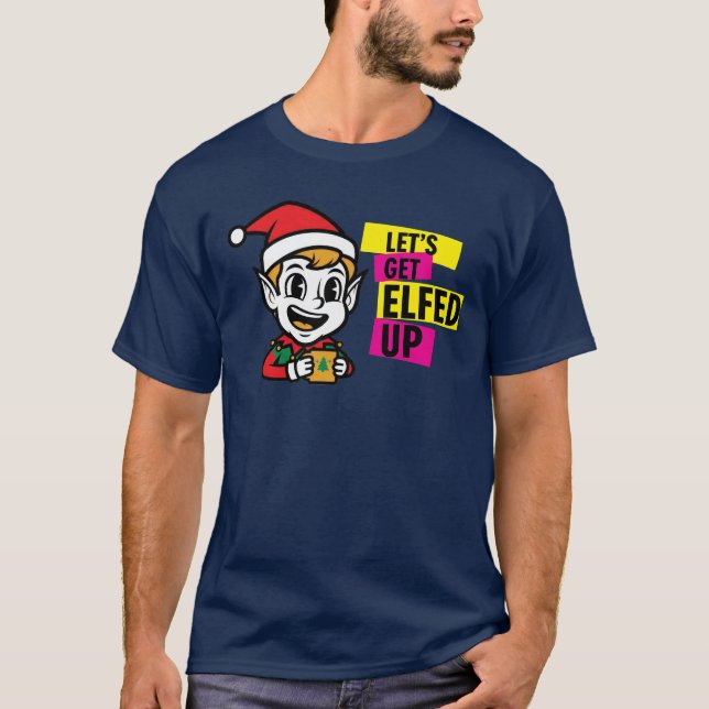 Playful Christmas Elf T Shirt (Framsida)