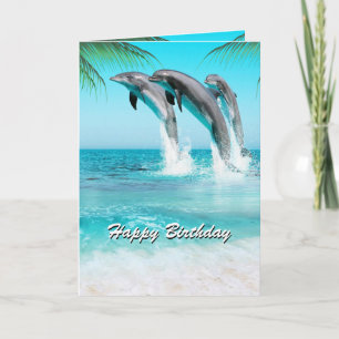 PLAYFUL DOLPHINS Tillfällen eller födelsedag Kort