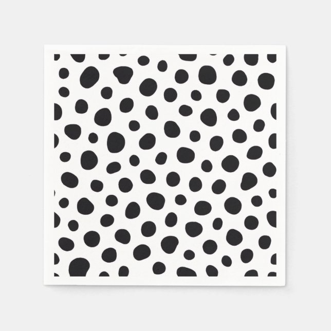 Playful Energy Dalmatian Inspired Dotted Spots Pappersservett (Framsidan)