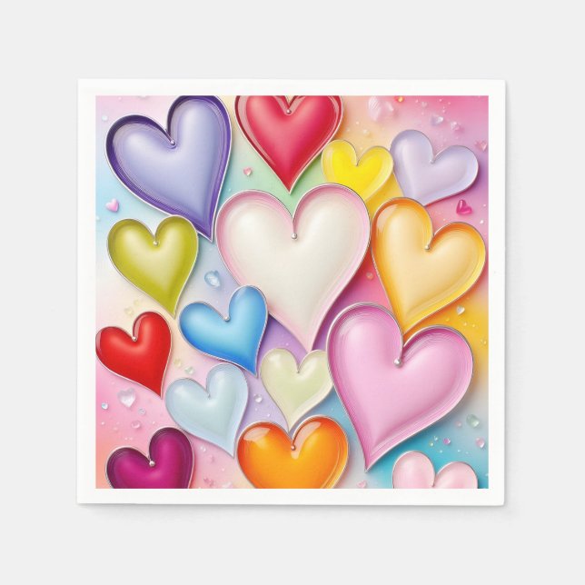 Playful Hearts Pappersservett (Framsidan)