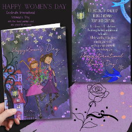 Playful International Women’s Day Celebration Card Helgkort