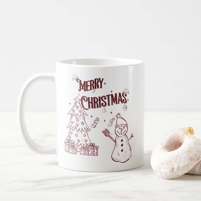 Playful Merry Christmas Kaffemugg (Med munk)