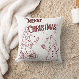 Playful Merry Christmas Kudde