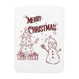 Playful Merry Christmas Magnet
