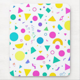 Playful Neon Memphis Geometric Retro Pattern Musmatta