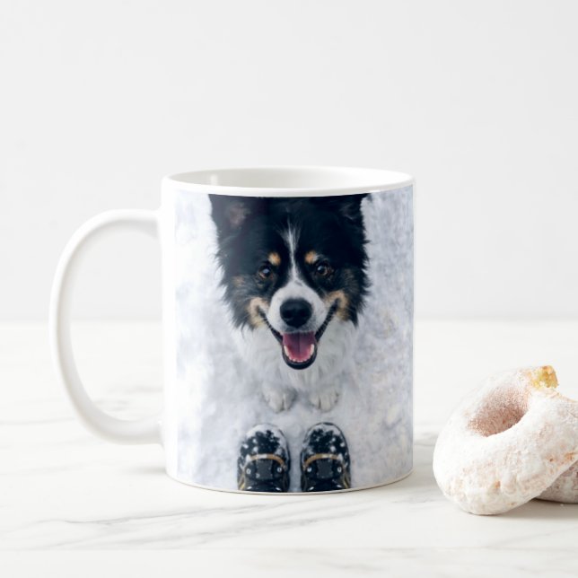 Playful Puppy Coffee Mug | Cute Dog Mug Kaffemugg (Med munk)