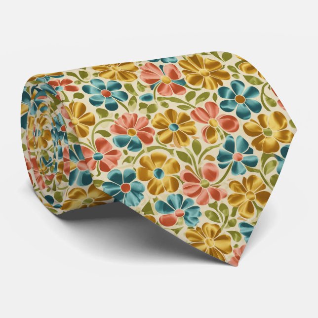Playful Retro Floral Pattern Slips (Rullad)