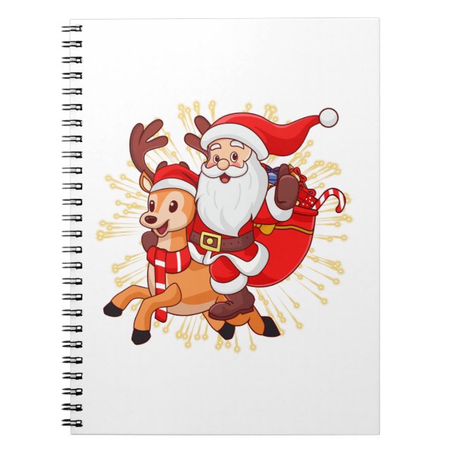 **"Playful Santa Claus Design – Fun and Festive Ch Anteckningsbok (Framsidan)