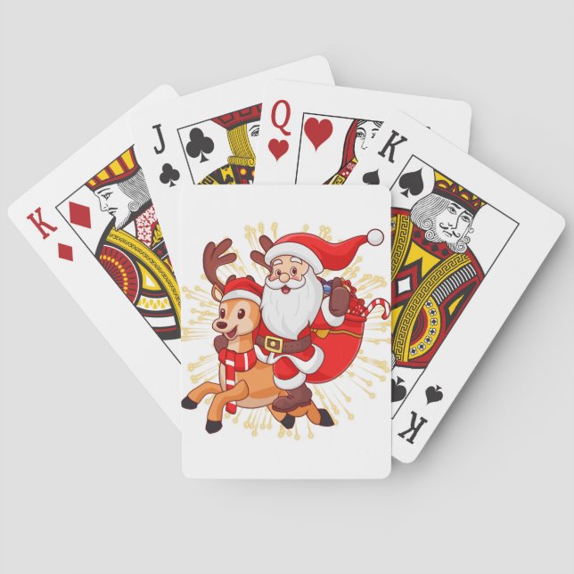 **"Playful Santa Claus Design – Fun and Festive Ch Casinokort (Baksidan)