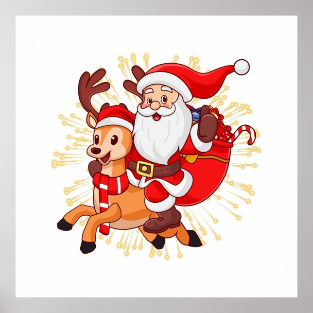 **"Playful Santa Claus Design – Fun and Festive Ch Poster (Framsidan)