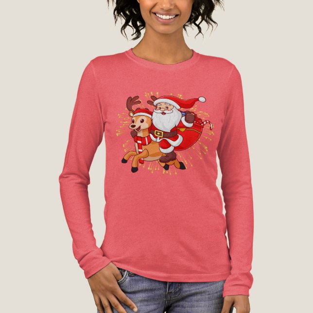 **"Playful Santa Claus Design – Fun and Festive Ch T Shirt (Framsida)
