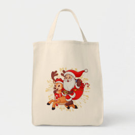 **"Playful Santa Claus Design – Fun and Festive Ch Tygkasse