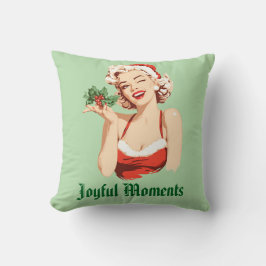 Playful Santa Girl Winking with Holly Kudde