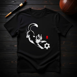 Playful Soccer Cat - Cat Lovers & Soccer Fans T Shirt