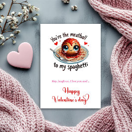 Playful Valentine Card Funny Cartoon Fruit Quote Julkort