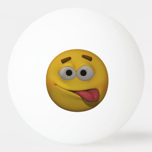 Playfull för stil 3D Emoticon Pingisboll