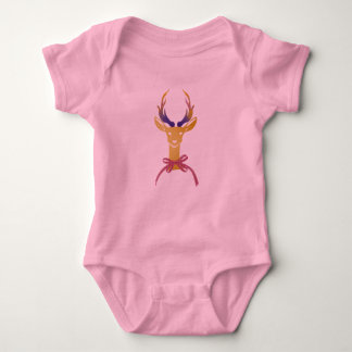 Playfully Preppy guld- hjorthorn på T-shirt