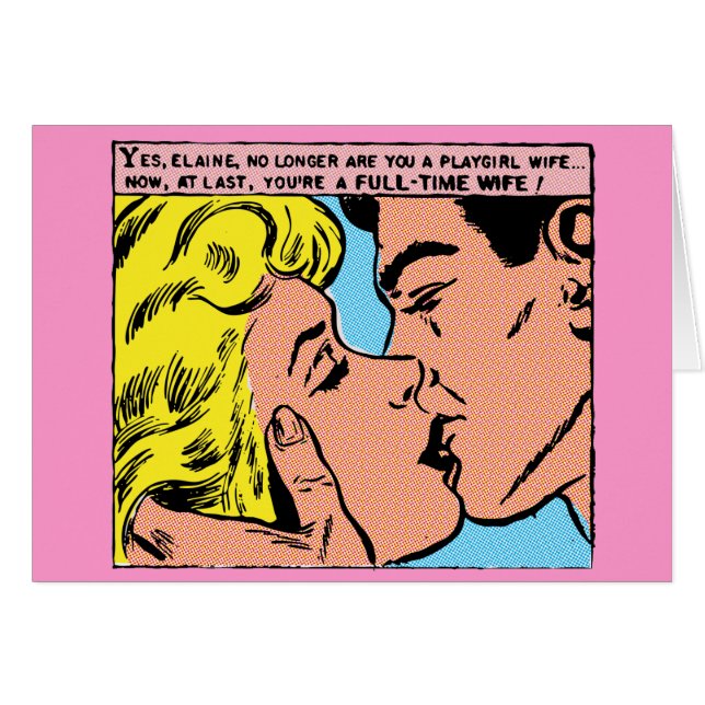 Playgirl fru -- hälsningskort (Framsidan Horizontal)